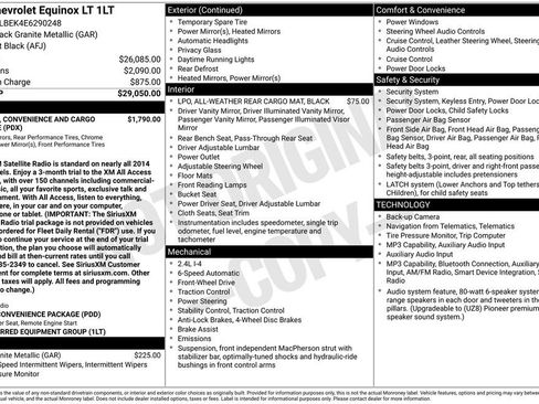Used 2014 Chevrolet Equinox LT FWD image 11