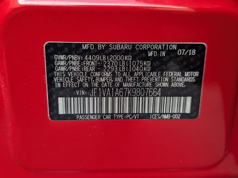 Used 2019 Subaru WRX image 32