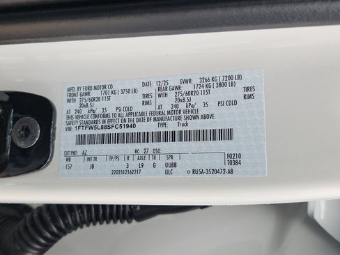 New 2025 Ford F150 Lariat w/ Equipment Group 501A Mid image 17