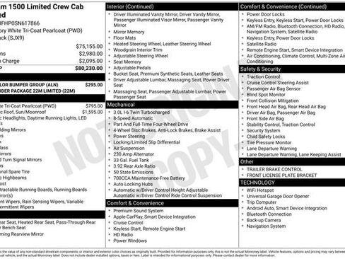 Used 2025 RAM 1500 Limited w/ Body Color Bumper Group image 17