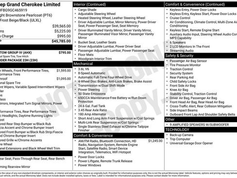 Used 2016 Jeep Grand Cherokee Limited w/ Trailer Tow Group IV AWD/4WD image 6