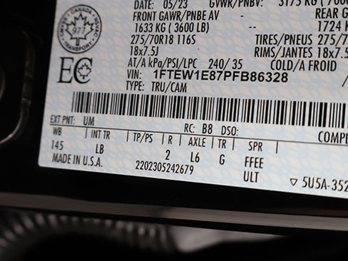 Used 2023 Ford F150 Tremor w/ 360 Degree Camera Package image 49