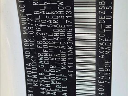 Used 2021 Toyota Camry SE w/ Convenience Package FWD image 16