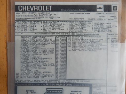 Used 1988 Chevrolet Corvette Convertible RWD image 38