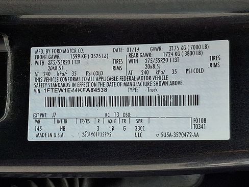 Used 2019 Ford F150 Lariat w/ Equipment Group 502A Luxury AWD/4WD image 27