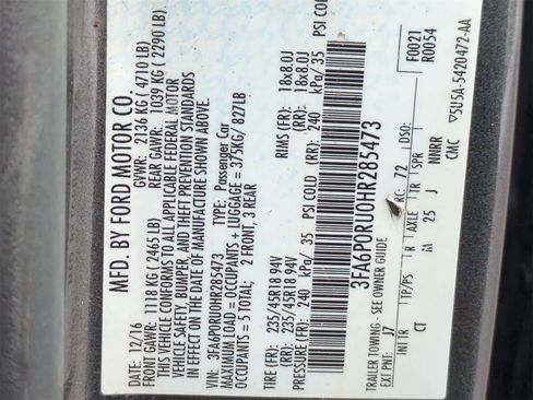 Used 2017 Ford Fusion Titanium image 35