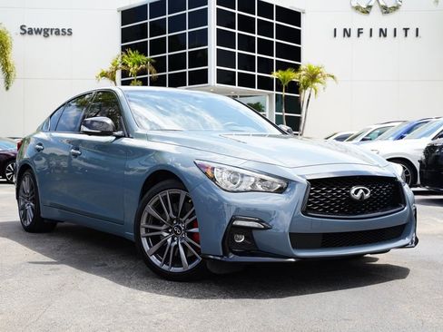Used 2023 INFINITI Q50 Red Sport 400 w/ Carbon Fiber Package image 1