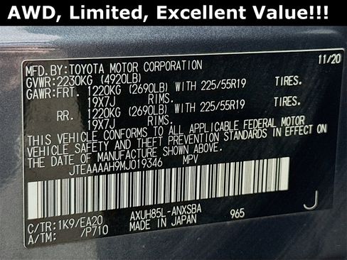 Used 2021 Toyota Venza Limited image 34