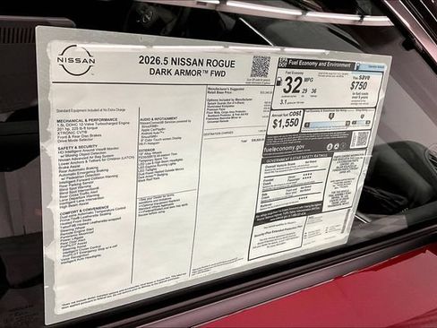 New 2026 Nissan Rogue Dark Armor FWD image 40