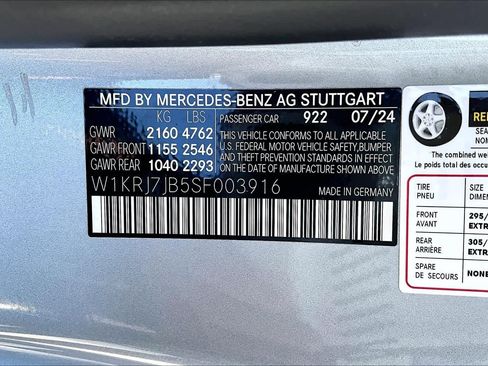 Certified 2025 Mercedes-Benz AMG GT 63 w/ Driver Assistance Package image 30