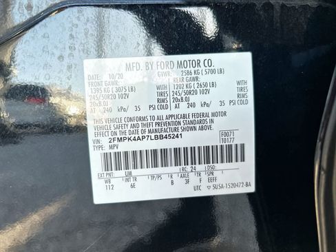 Used 2020 Ford Edge ST AWD/4WD image 2