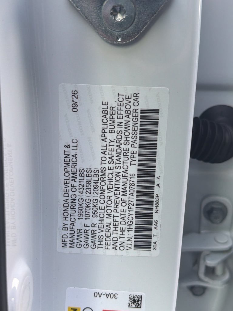 New 2026 Honda Accord LX image 30