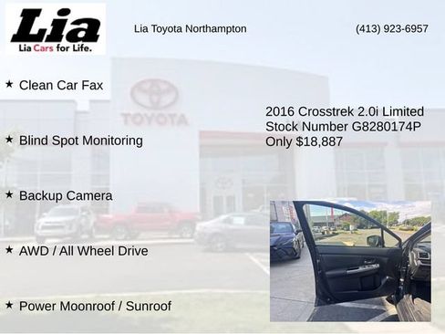 Used 2016 Subaru Crosstrek 2.0i Limited AWD/4WD image 7