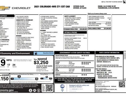 Certified 2021 Chevrolet Colorado Z71