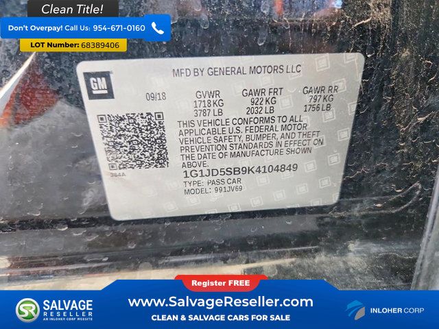 Used 2019 Chevrolet Sonic LT FWD image 16