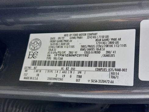 Used 2022 Ford F150 XLT w/ Equipment Group 302A High image 16