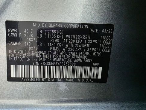 Certified 2025 Subaru Crosstrek 2.5i Sport AWD/4WD image 37