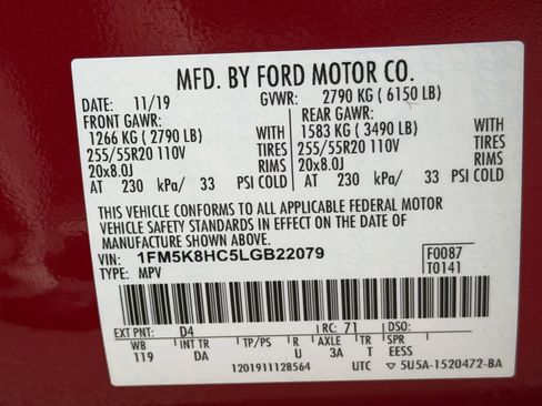 Used 2020 Ford Explorer Platinum w/ Premium Technology Package AWD/4WD image 28