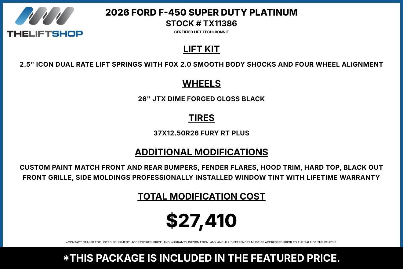 Used 2026 Ford F450 Platinum w/ Platinum Plus Package AWD/4WD image 2