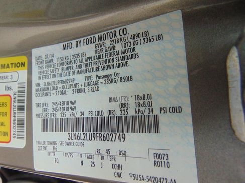 Used 2015 Lincoln MKZ Hybrid w/ Equipment Group 201A Select image 31