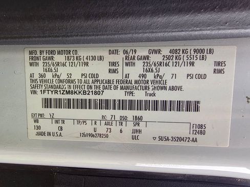 Used 2019 Ford Transit 250 130 Low Roof w/ Exterior Upgrade Package RWD image 30