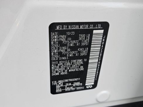 Certified 2024 INFINITI QX80 Sensory w/ All-Season Package image 34