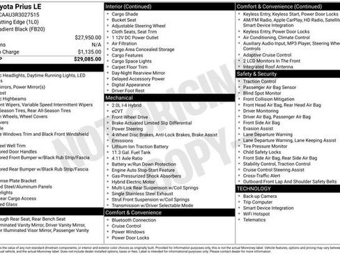 Used 2024 Toyota Prius LE image 17
