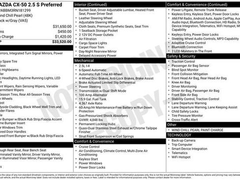 Used 2024 MAZDA CX-50 AWD 2.5 S w/ Preferred Package image 16