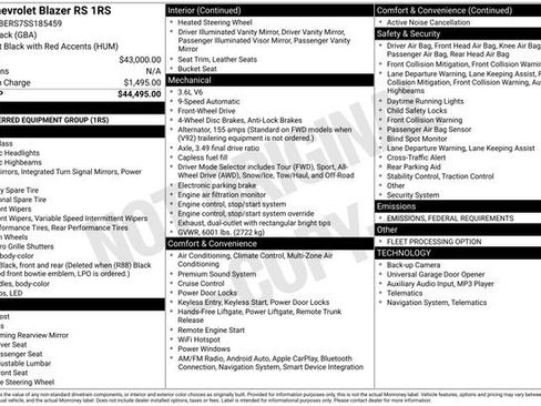 Certified 2025 Chevrolet Blazer RS image 6