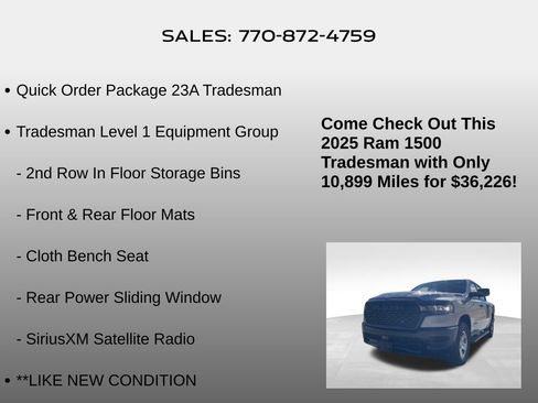 Used 2025 RAM 1500 Tradesman image 5