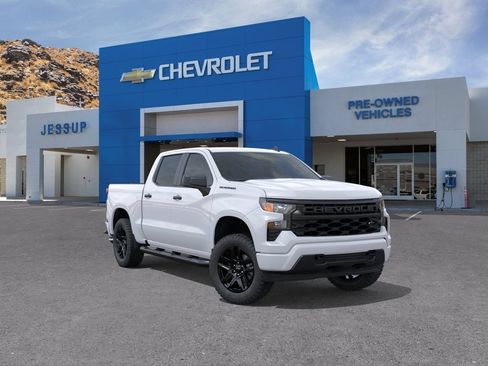 New 2026 Chevrolet Silverado 1500 Custom w/ Turbomax Blackout Package RWD image 1