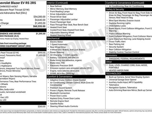 New 2025 Chevrolet Blazer EV RS image 4