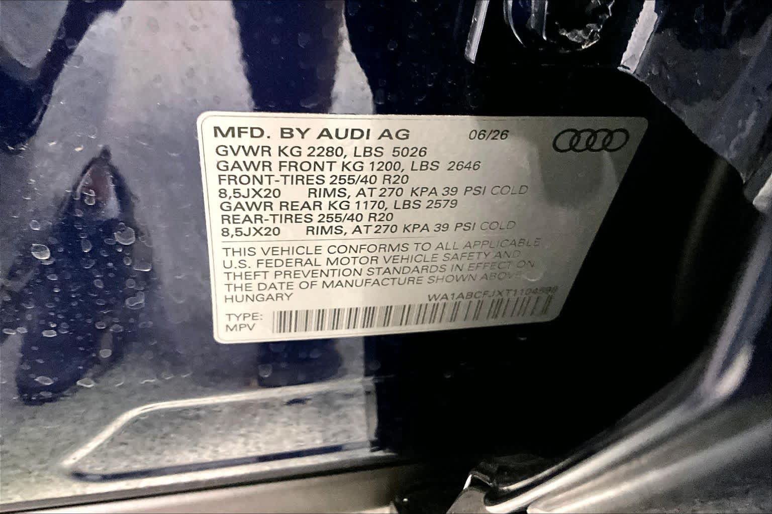 Certified 2026 Audi Q3 quattro 2.0T w/ 20" Wheel Package AWD/4WD image 35