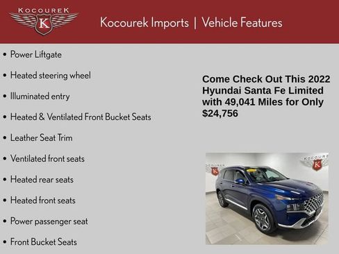 Used 2022 Hyundai Santa Fe Limited AWD/4WD image 5