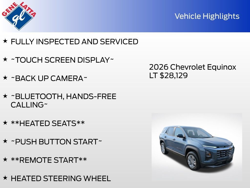 Used 2026 Chevrolet Equinox LT w/ LPO, Floor Liner Package FWD image 31
