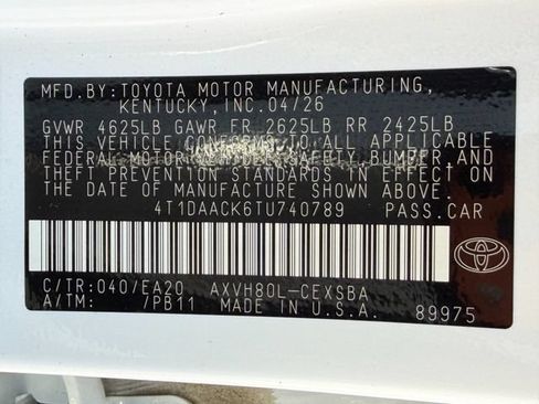 Used 2026 Toyota Camry SE w/ Convenience Package FWD image 25