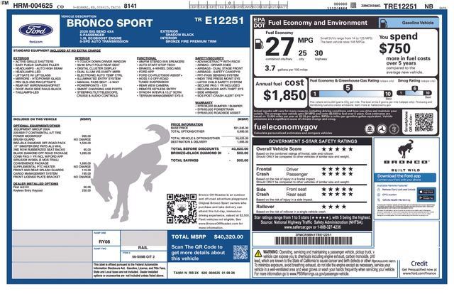 New 2026 Ford Bronco Sport Big Bend w/ Convenience Package AWD/4WD image 31