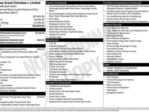 Used 2025 Jeep Grand Cherokee L Limited w/ Black Appearance Package AWD/4WD image 6