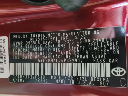 Used 2022 Toyota Corolla LE FWD image 33