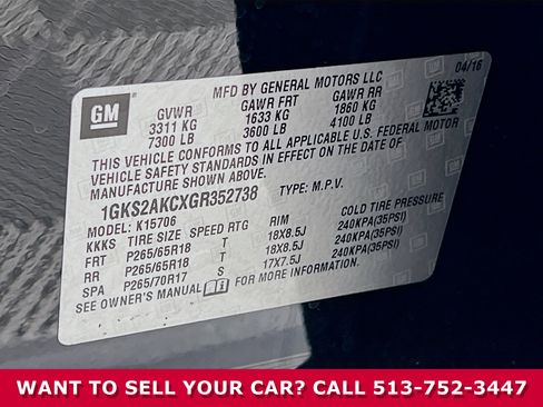 Used 2016 GMC Yukon SLE w/ Convenience Package image 36