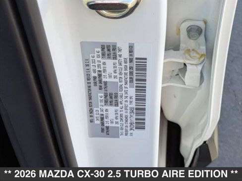 New 2026 MAZDA CX-30 Aire Edition AWD/4WD image 15