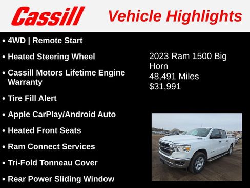 Used 2023 RAM 1500 Big Horn AWD/4WD image 3
