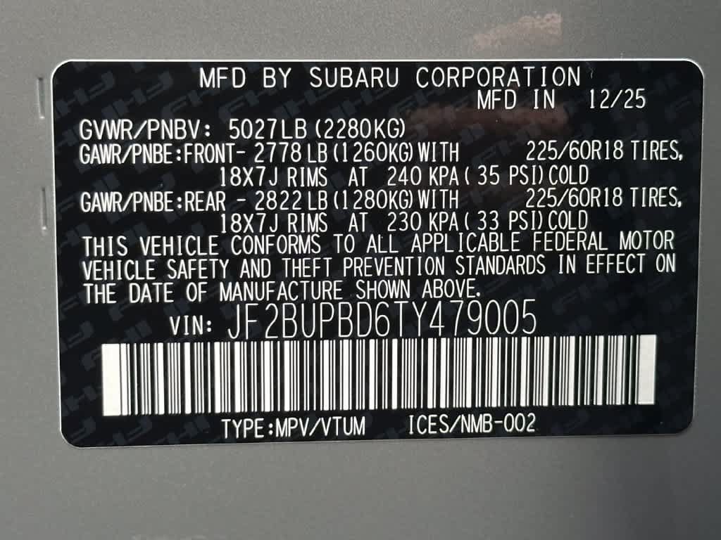 Certified 2026 Subaru Outback Premium AWD/4WD image 22