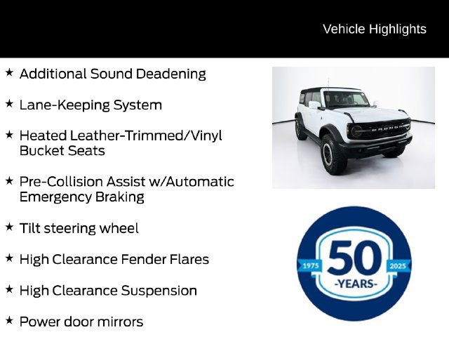 Certified 2023 Ford Bronco Outer Banks w/ Sasquatch Package AWD/4WD image 21