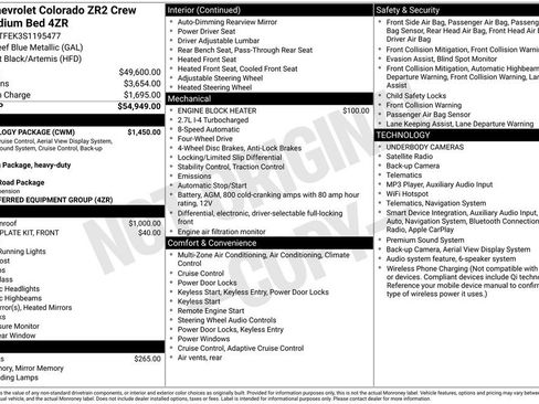 Used 2025 Chevrolet Colorado ZR2 w/ Technology Package AWD/4WD image 8