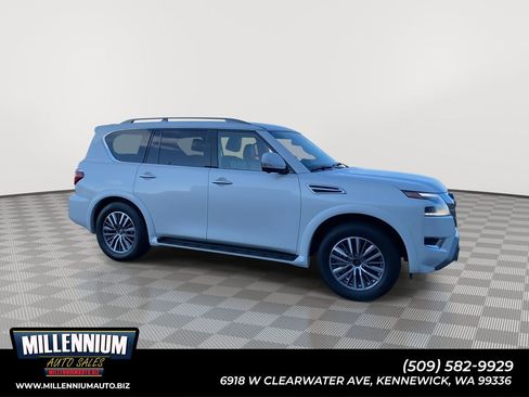 Used 2023 Nissan Armada SL w/ Captain's Chairs Package image 1