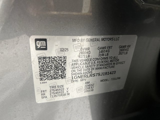 Certified 2025 Chevrolet Traverse RS w/ LPO, Roadside Safety Package FWD image 32