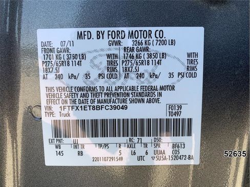 Used 2011 Ford F150 FX4 w/ FX Plus Pkg AWD/4WD image 15