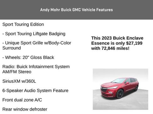 Used 2023 Buick Enclave Essence w/ Sport Touring Edition image 8