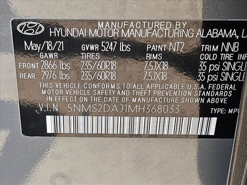 Used 2021 Hyundai Santa Fe SEL AWD/4WD image 28